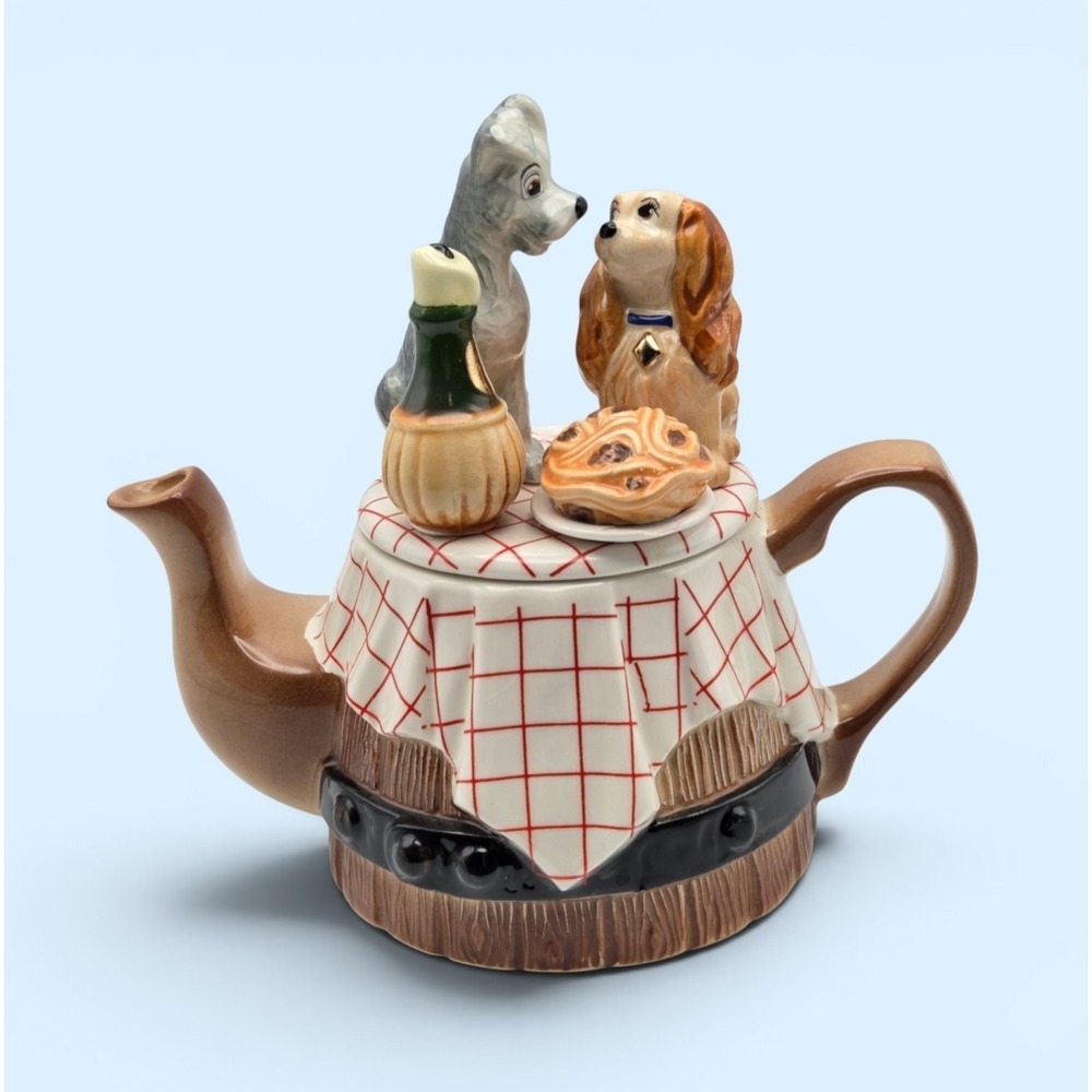 Disney Paul Cardew Designs Lady And The Tramp Teapot Limited Edition #2451/5000